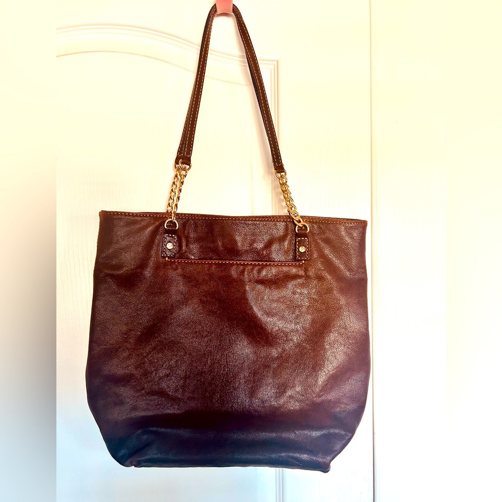 Micheal Kors dark brown purse/tote